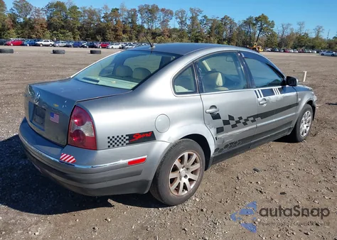 2002 Volkswagen Passat Gls из США, поврежденный, VIN WVWPD63B42P033886